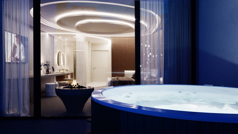 Suite avec Jacuzzi et/ou Douche Hammam